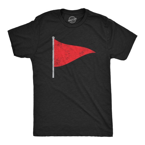 Mens red flag shirt - flag, t