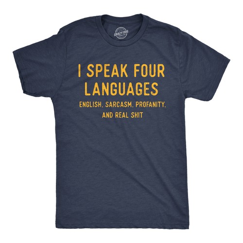 Mens funny shirts speak - funny,